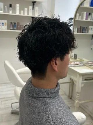 パーマ メンズ 小川 夏花のヘアスタイル