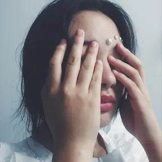 ロング カラー パーマ ヘアアレンジ mayu🤍 透明感カラーのヘアスタイル