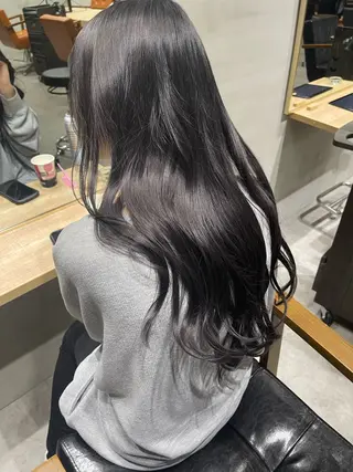 ロング lena🎀 透明感カラー/韓国風のヘアスタイル