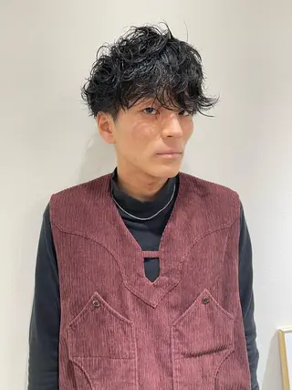 ショート メンズ 早瀬裕之 パーマのヘアスタイル