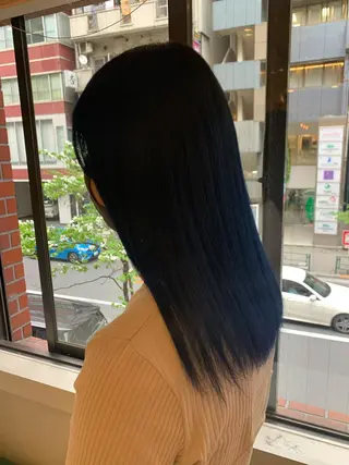 セミロング 渋谷ハイトーン/ デザインカラー阿部のヘアスタイル