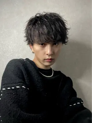 メンズ 波巻きスパイラル 近藤剛　浦和のヘアスタイル