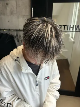 パーマ メンズ _WHITE / KENTOのヘアスタイル