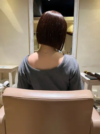 ショート ボブ/レイヤー/ 梅田/天野川奈緒のヘアスタイル