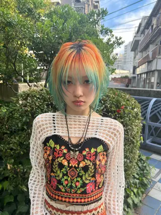 カラー ⟡ボブ⟡レイヤー⟡ MINX岩下愛翔のヘアスタイル