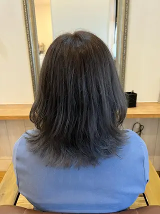 ミディアム カラー 🐰ハイトーンカラー 畠山 渡🐰のヘアスタイル
