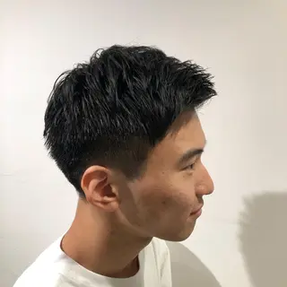ショート カラー パーマ ヘアアレンジ メンズ パーソナルカラー合わ せたカラー🤍なつみのヘアスタイル