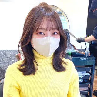 ミディアム カラー 似合わせレイヤー 🇰🇷荒木洋文のヘアスタイル