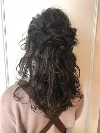 セミロング ヘアアレンジ レイヤーカット✂️ 横浜No1♡下鳥翔子のヘアスタイル