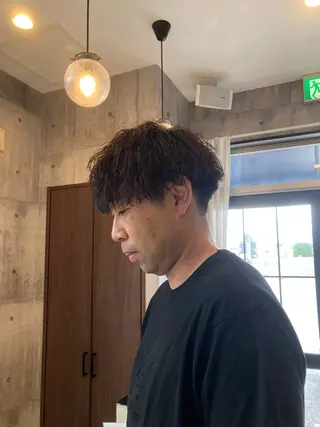 パーマ メンズ ハマノ ミユのヘアスタイル
