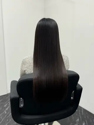 ロング カラー パーマ ヘアアレンジ メンズ キッズ 髪質改善Ⅰ透明感 艶カラーⅠたつやのヘアスタイル
