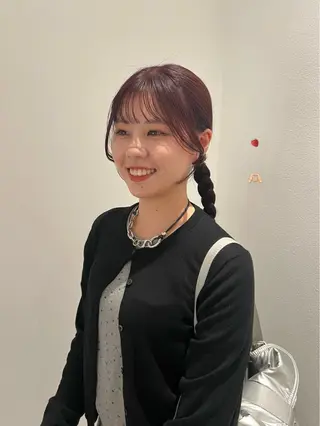 カラー e.n.u烏丸所属・yuka | 京都 |カットモデル🧁♡のヘアスタイル