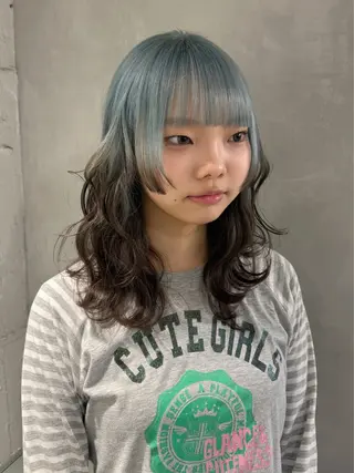 セミロング 顔周りカット・相談 レイヤーも◎しずくのヘアスタイル