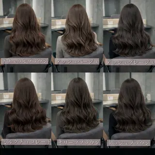ロング カラー 艶感カラー/縮毛矯正 髪質改善/三ツ木一生のヘアスタイル