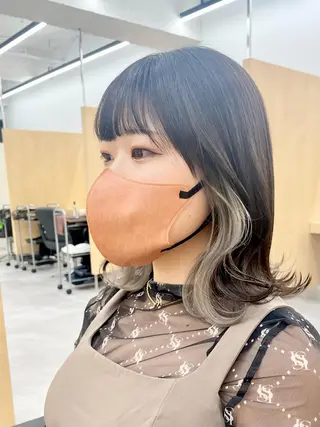 ミディアム カラー カット・ブリーチ TAIGAのヘアスタイル