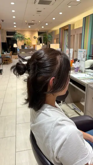 ショート カラー メンズ りん ♡⸝⸝ うる艶カラー✧︎*。のヘアスタイル