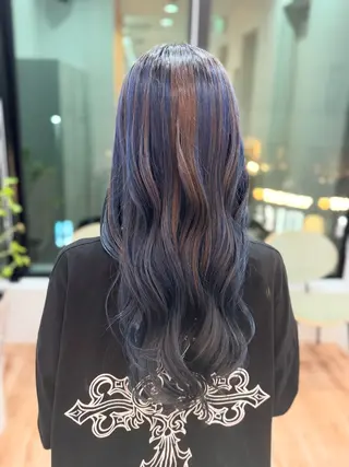 ロング カラー 川中 琉以のヘアスタイル