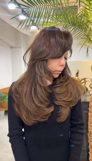 ロング 心斎橋/海外レイヤー 募集中三好玲奈のヘアスタイル