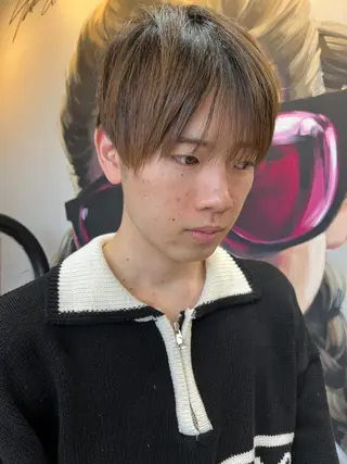 ショート カラー パーマ ヘアアレンジ メンズ キッズ ネイル マツエク・マツパ アイブロウ 久木原 ゆりのヘアスタイル