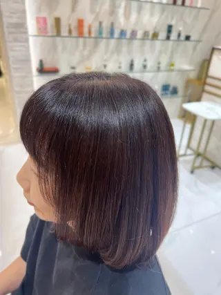 セミロング カラー kingdom青山店 小宮愛理のヘアスタイル