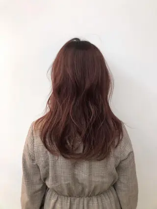 セミロング カラー うる艶ヘア♡韓国好き 透明感　shotaのヘアスタイル