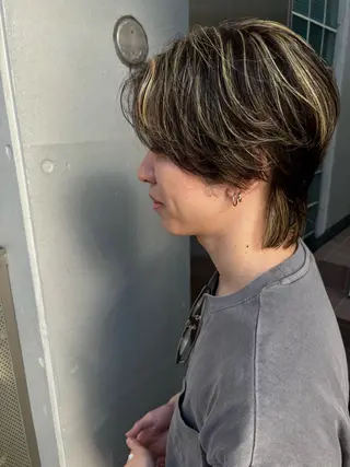 カラー メンズ 池田理紗/ bob/メンズカットのヘアスタイル
