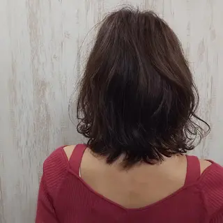 パーマ ミディアム 斉藤 啓太のヘアスタイル