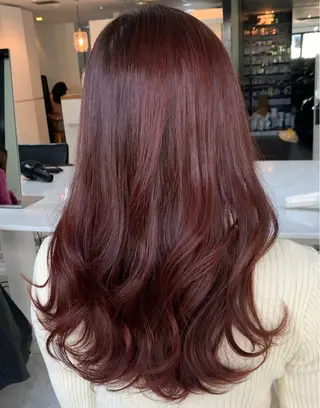 ミディアム カラー RYOSUKE ハイトーンのヘアスタイル