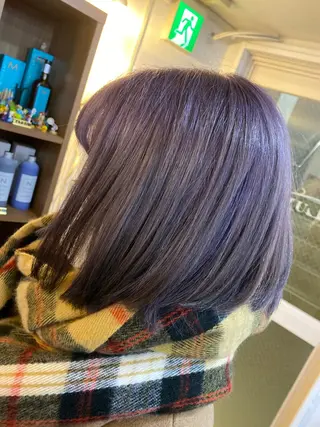 ショート カラー ヘアアレンジ 【艶髪×韓国風】 毛流れ職人 RYOのヘアスタイル