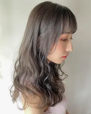 セミロング くせ毛×ショート 上岡勇祐のヘアスタイル