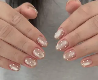 ネイル By moonネイル 🌷ワンホン/韓国風のネイルデザイン
