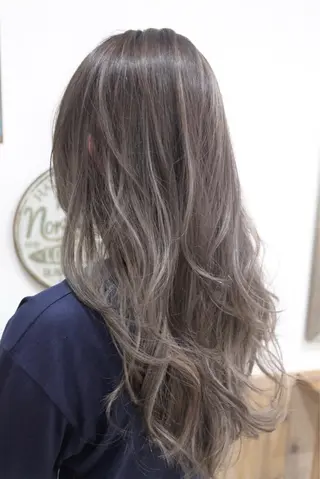 セミロング カラー 吉田裕太/ハイライト ダブルカラーのヘアスタイル