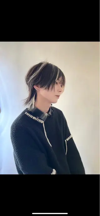 ショート メンズ メンズ特化シャドウパ ーマラウンドマッシュのヘアスタイル