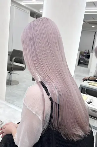 ロング 江坂最安値*ブリーチ 田中のヘアスタイル