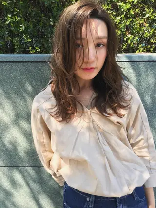 セミロング ボブ/縮毛矯正 🌟梅田盛一🌟のヘアスタイル