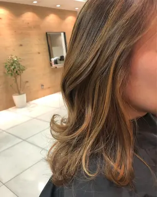 セミロング カラー 坂元 智信のヘアスタイル