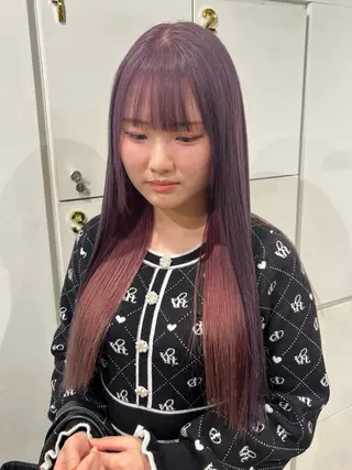 ロング カラー 🤎HAZUKI🤎 ハイトーン✨のヘアスタイル