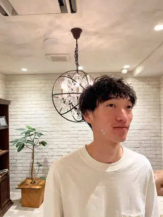 パーマ メンズ 橘 ゆきののヘアスタイル
