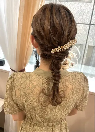 セミロング ヘアアレンジ Mila chihiroのヘアスタイル