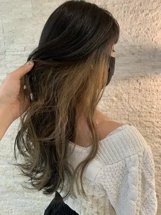 ロング カラー ✄折橋 彩花🐶🍑のヘアスタイル