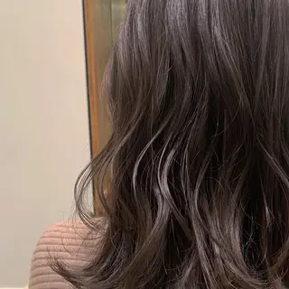 セミロング カラー 【完全個室】髪質改善 暖色カラー/山崎唯奈のヘアスタイル