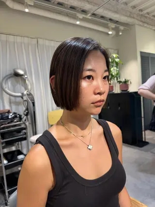 ショート HANAME 原宿美容室のヘアスタイル