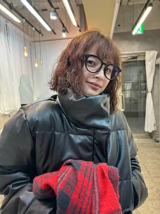 ショート カラー パーマ 早瀬裕之 パーマのヘアスタイル