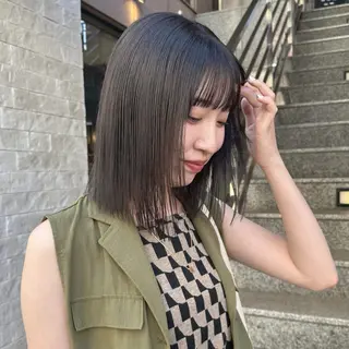 ショート カラー 艶カラー×似合わせ カットshihomiのヘアスタイル