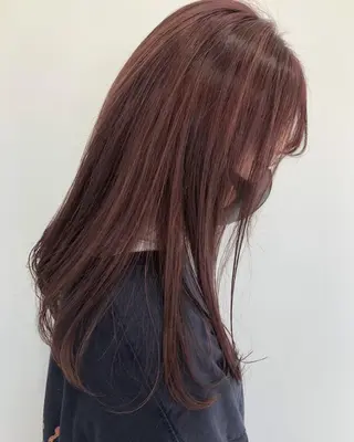 ロング カラー 宮本 円のヘアスタイル