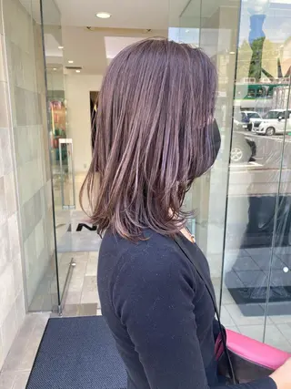 ミディアム カラー 田中 あかねのヘアスタイル