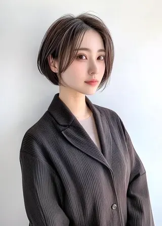 ショート 韓国風/髪質改善/ ナガヤアキラのヘアスタイル