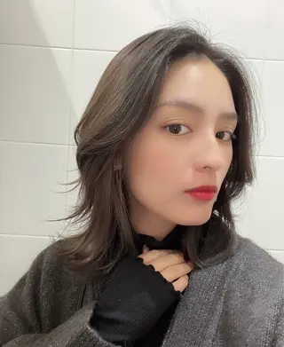 ミディアム カラー AVANCE.難波 店長 松元のヘアスタイル