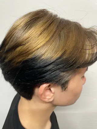 ショート カラー katae sayoriのヘアスタイル