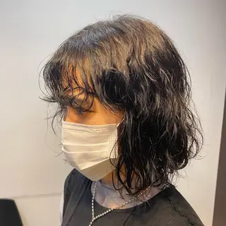 ショート カラー 酸スト/フェザー パーマ/三谷海斗のヘアスタイル